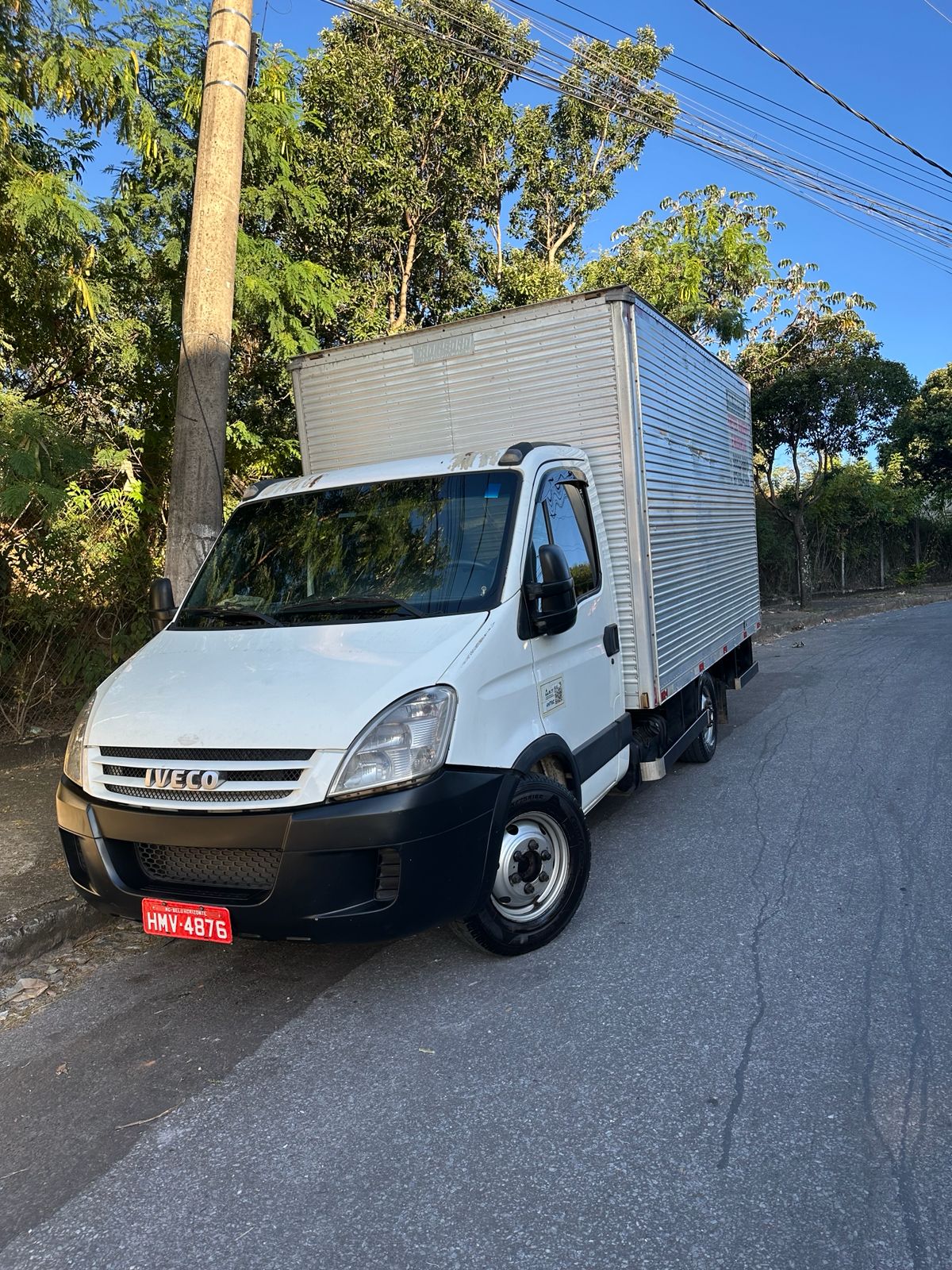 Caminhão da Odair Transportes carregado